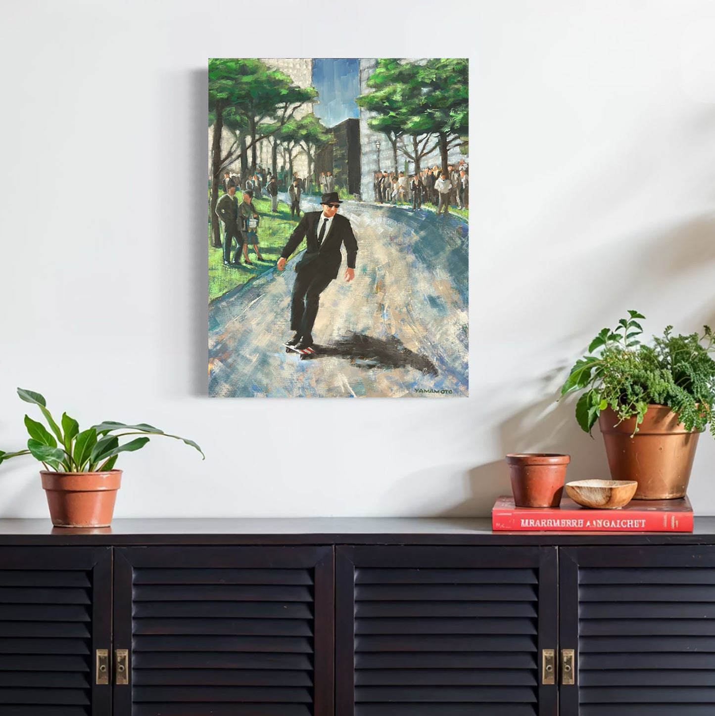 "Commuting Through Central Park" Original and Limited Edition Fine Art Print