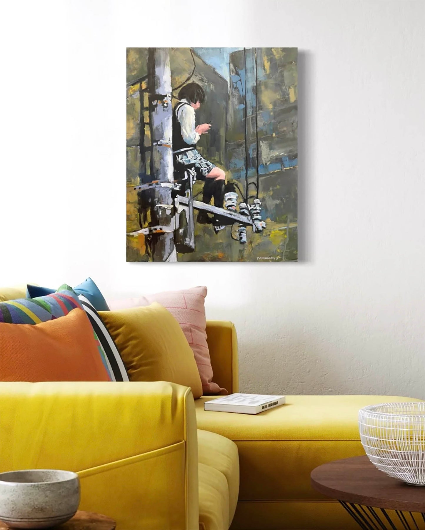 "Finally, A Decent Signal" Original Sold. Limited Edition Fine Art Print