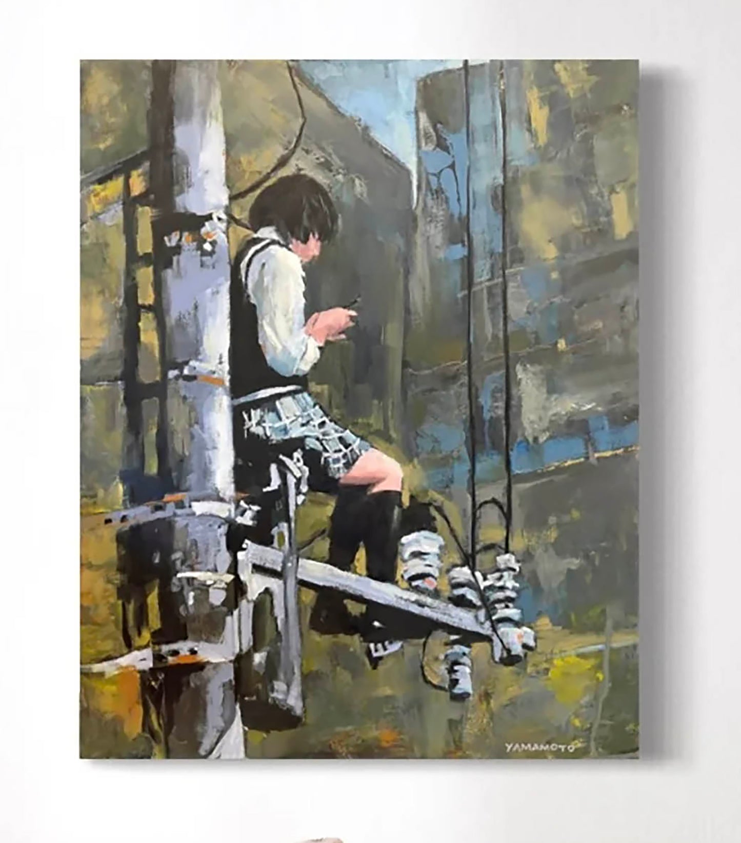 "Finally, A Decent Signal" Original Sold. Limited Edition Fine Art Print