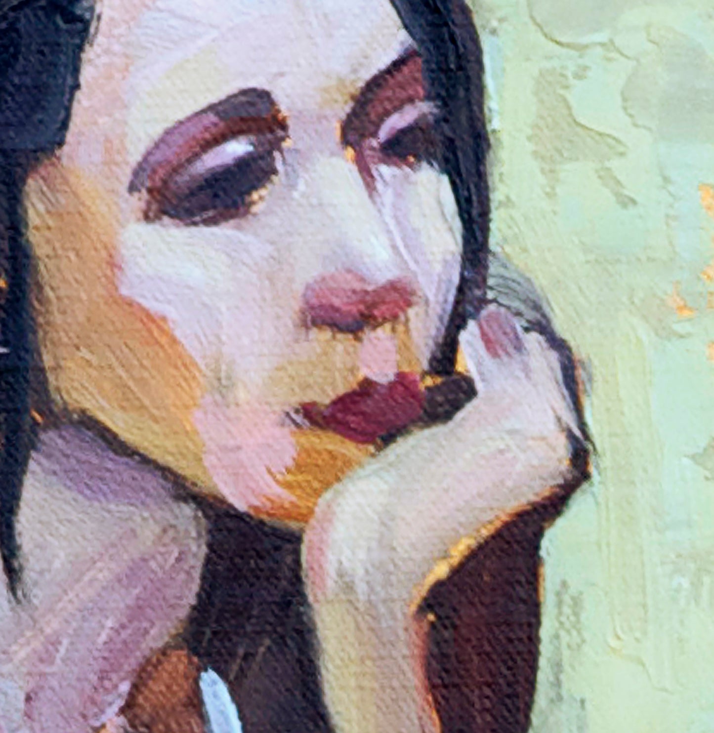 Kayla's Karma - beautiful woman striking a pose wall art