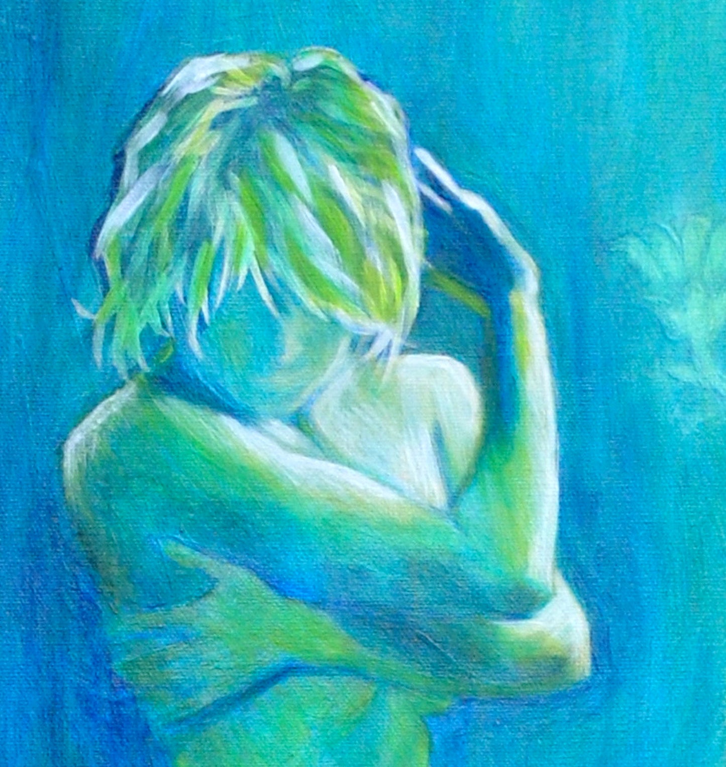 Stepping Into Her Sacredness - a woman in profile wall art