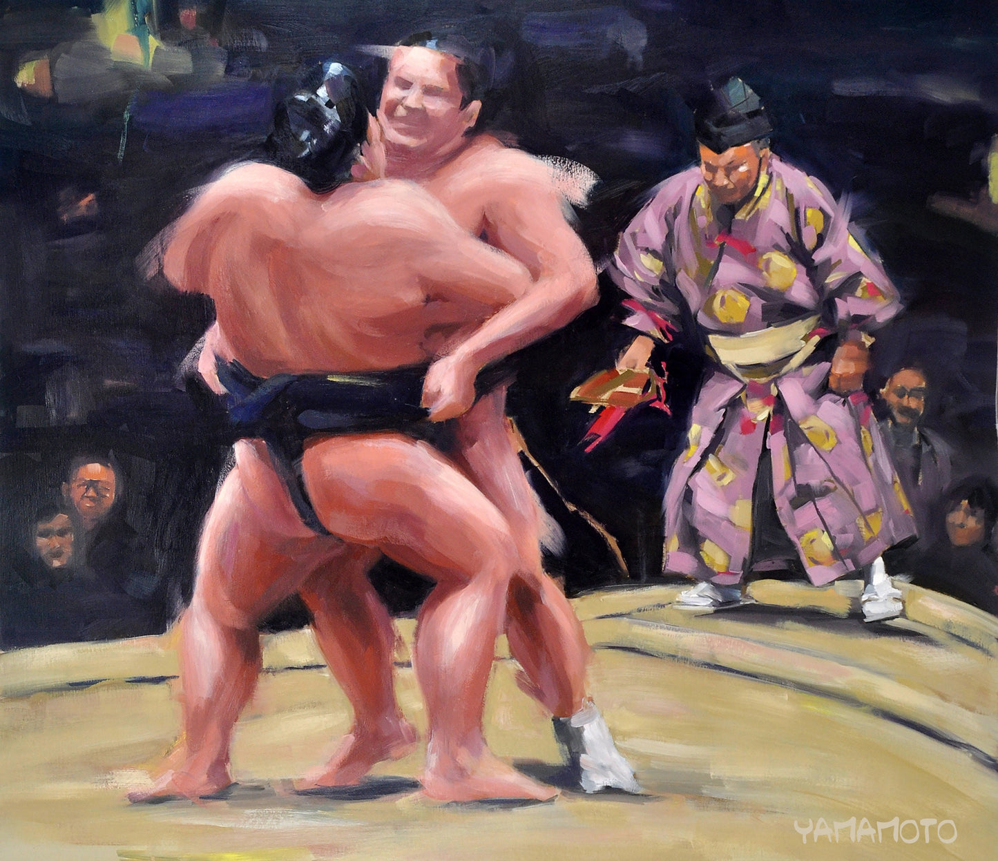 Purification in Opposing Forces - Sumo wrestlers wall art