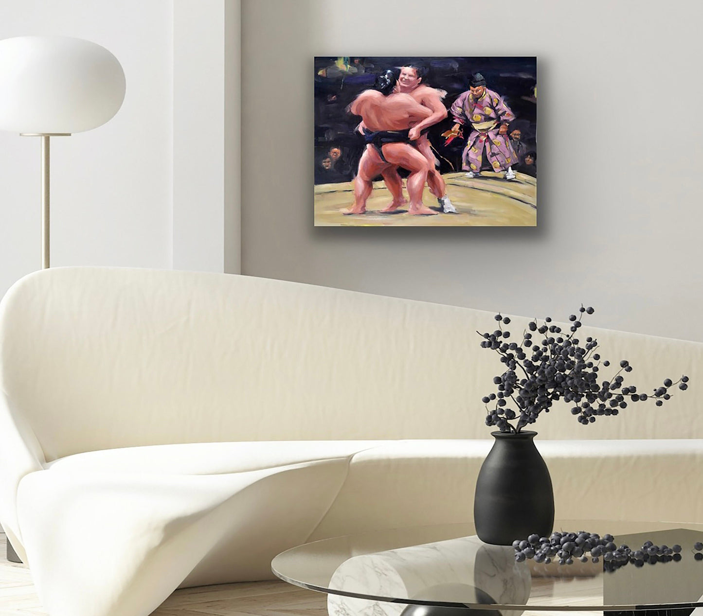 Purification in Opposing Forces - Sumo wrestlers wall art