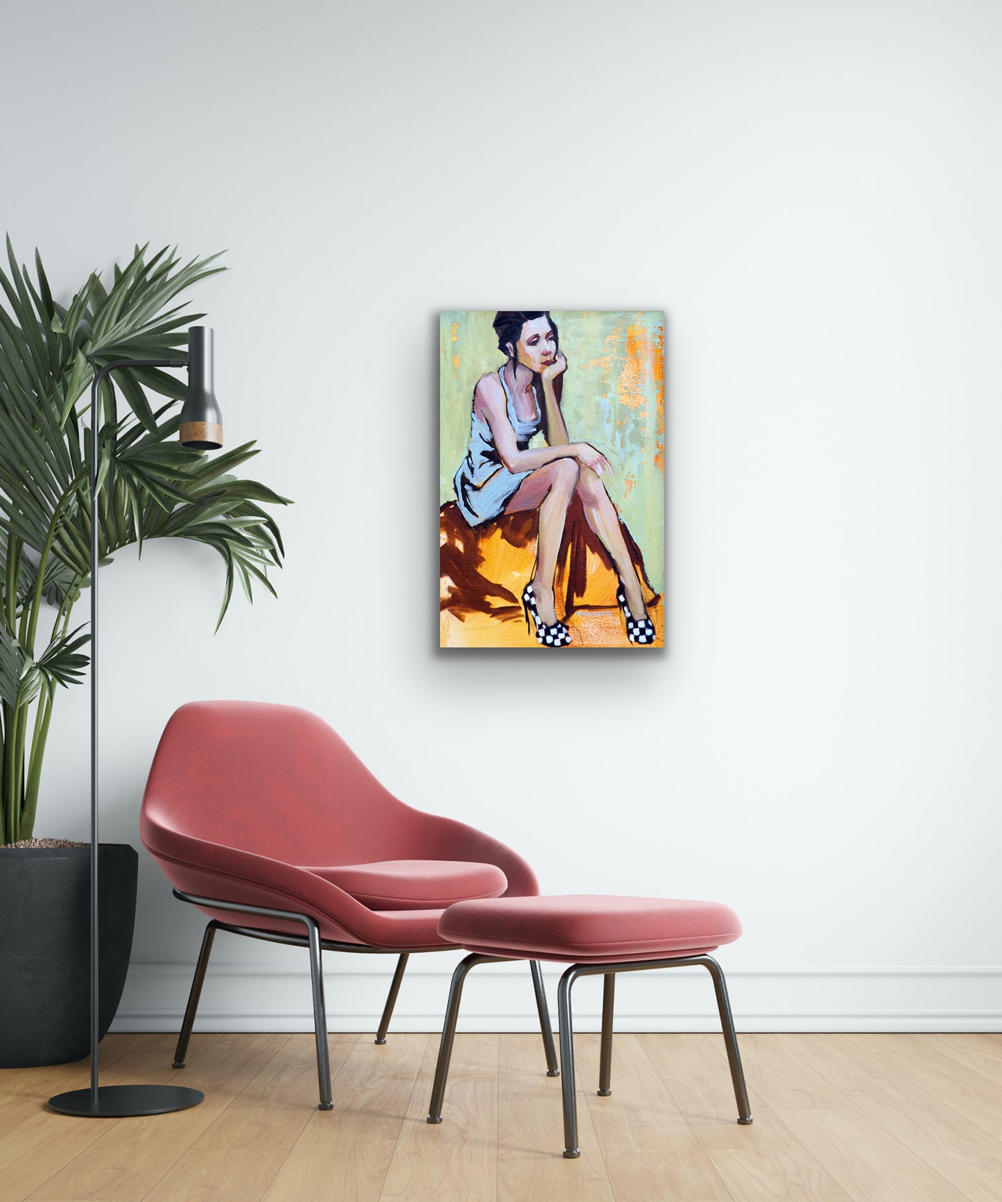 Kayla's Karma - beautiful woman striking a pose wall art
