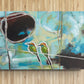 Eye of The Storm - a pair of birds on a wire, abstract wall decor