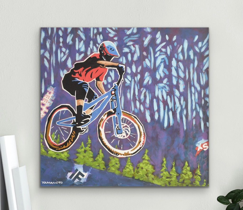 Post Canyon - mountain biking art print
