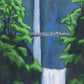 Multnomah Falls In Spring - waterfall wall art print