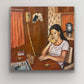 "Hello, Where Are You?" original in. oils 12 x 12 SOLD