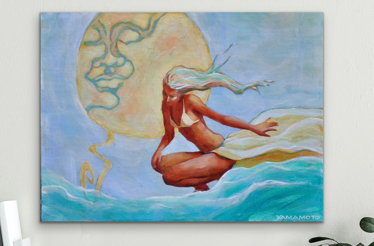 Oceana's Oneness - surf wall art print