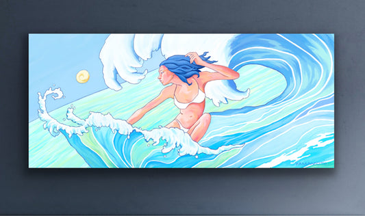 Surf Sister - colorful surf art print