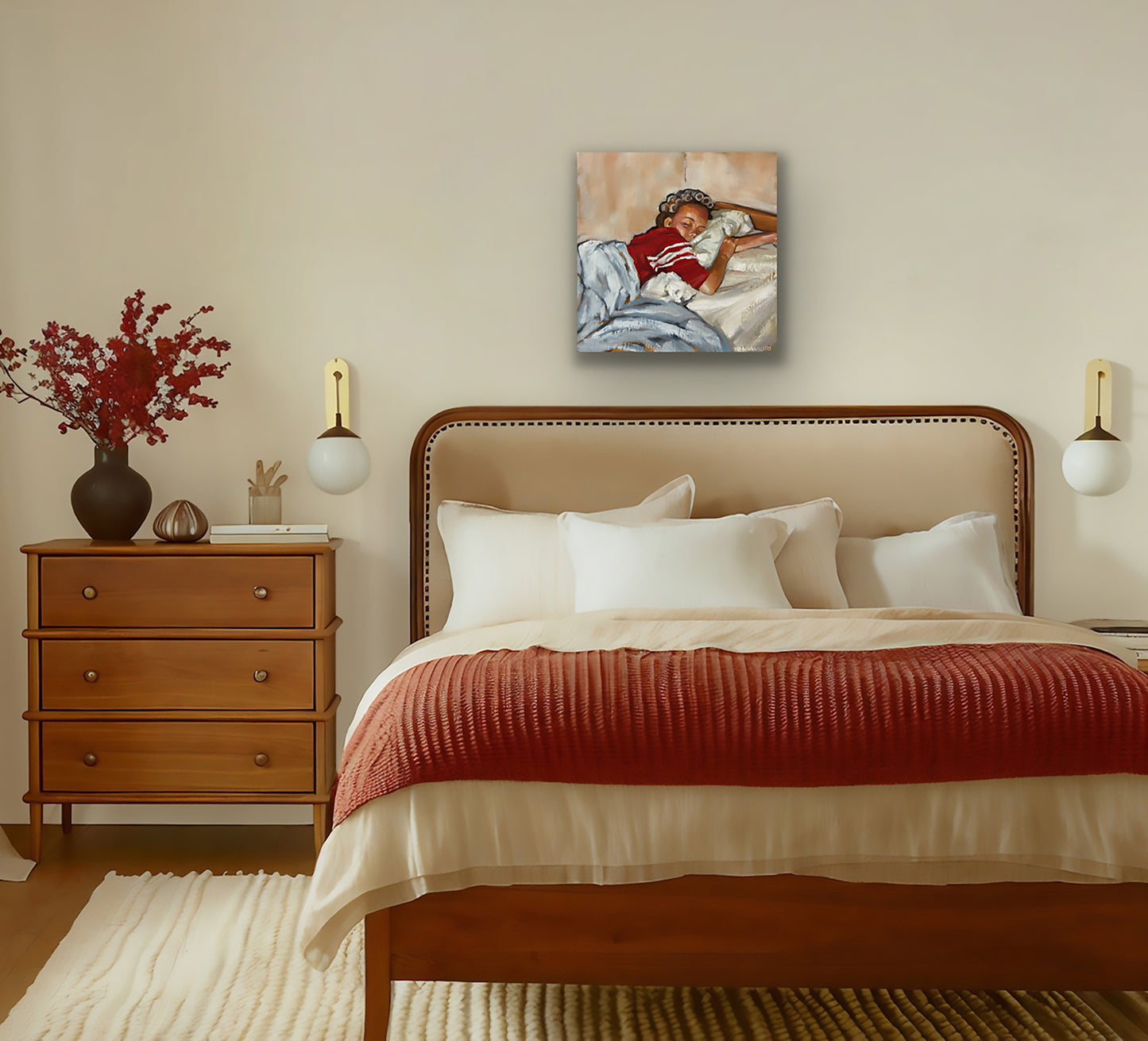 "Sweet Dreams" original in oils 12 x 12"