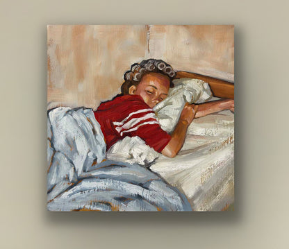 "Sweet Dreams" Original in oils 12 x 12" Reproductions in Satin Paper and Canvas Available