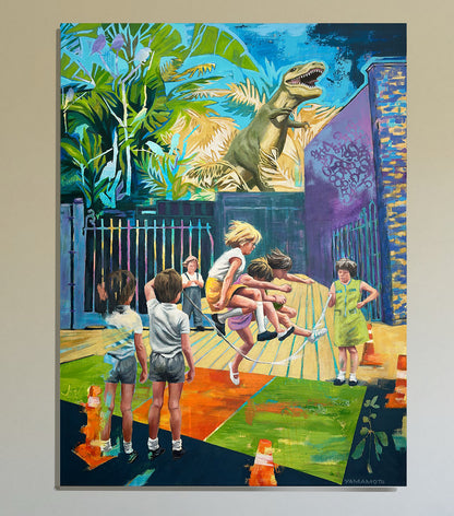 "The Lurking Loss of Innocence" Original Oil painting