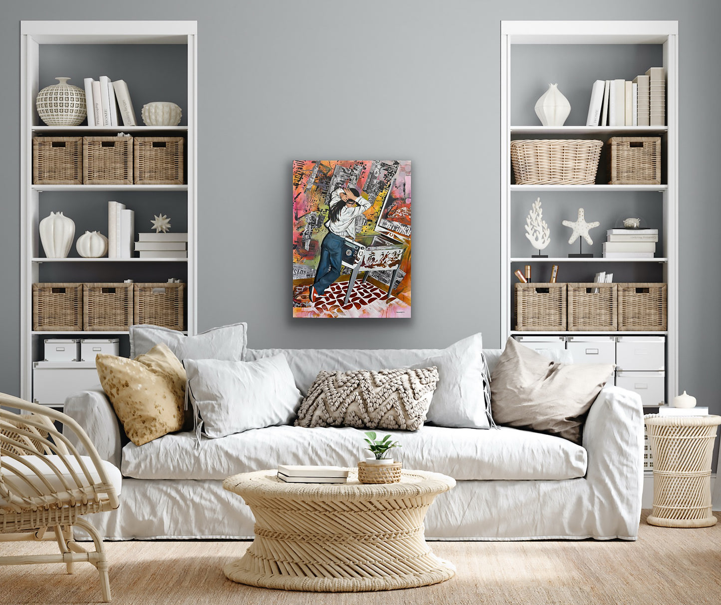 "Who's That Girl?" original artwork SOLD 30 x 40"