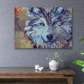 Wolf of the Indigo - wolf painting art print