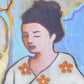 Geisha's Day Off - Japanese women in kimono drinking tea, wall art