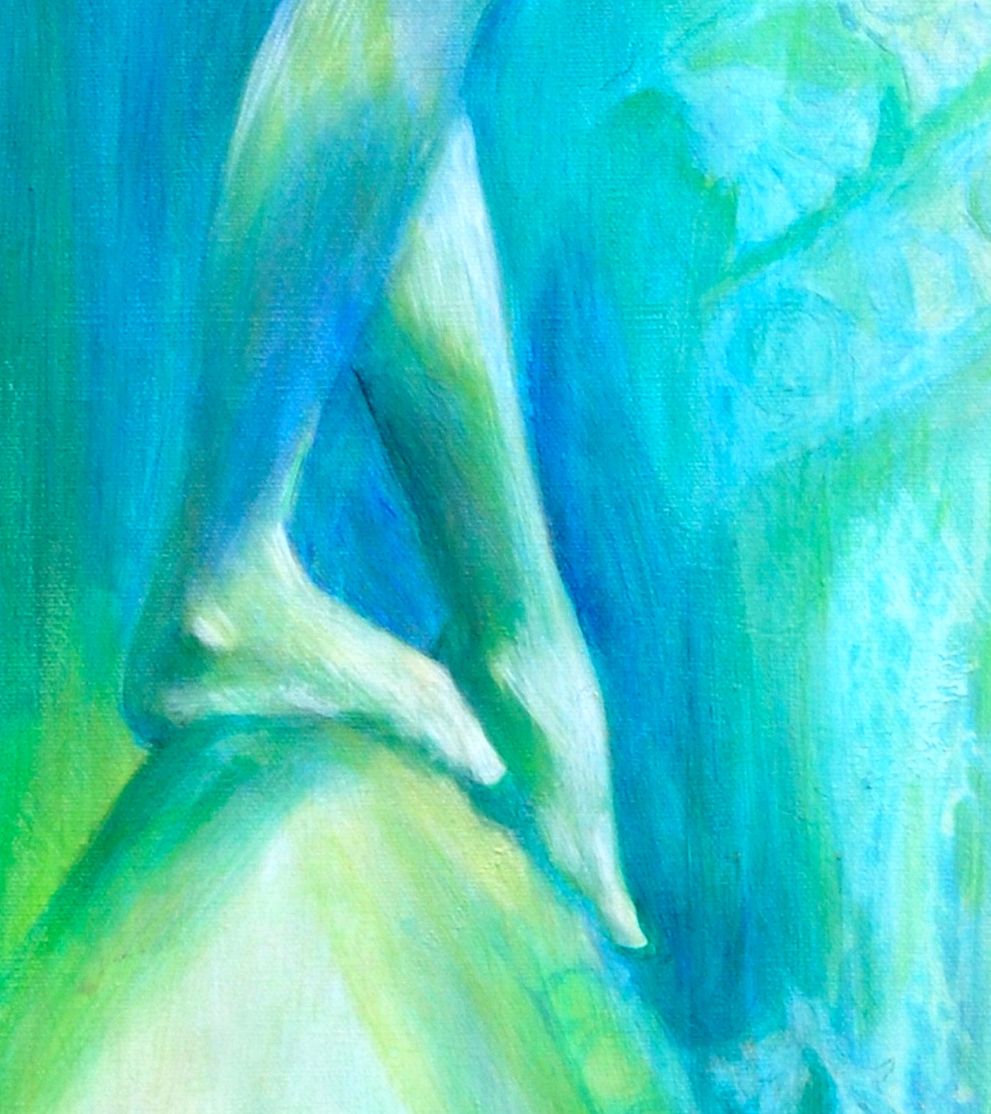 Stepping Into Her Sacredness - a woman in profile wall art