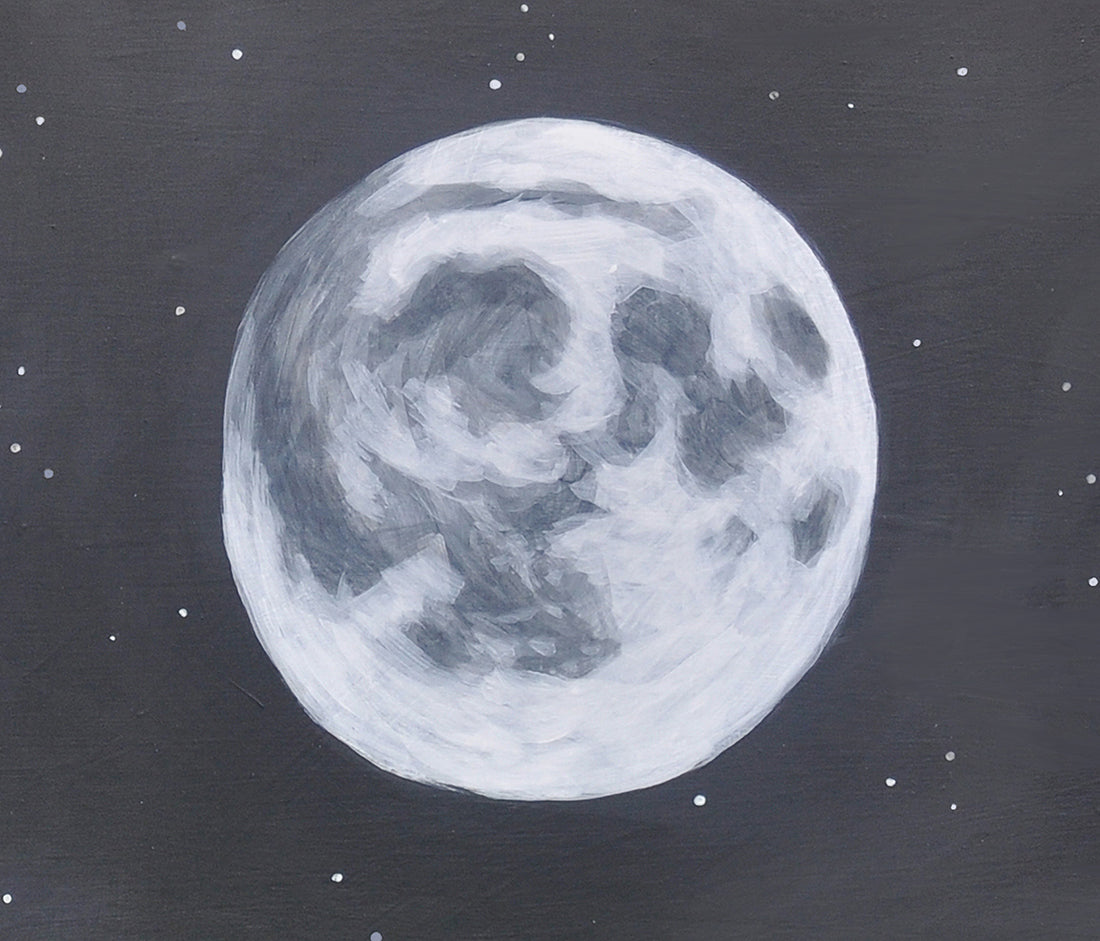 Claire De La Lune - Moon Cycle Wall Art  MichelleYamamotoArt –  michelleyamamotoart