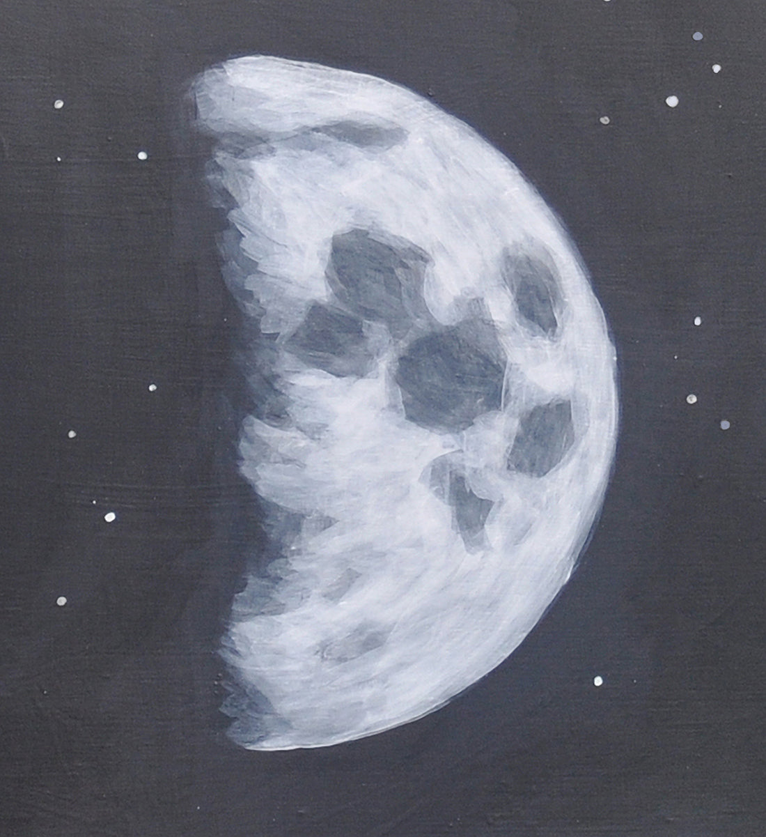 Claire De La Lune -  a painting of the full moon cycle